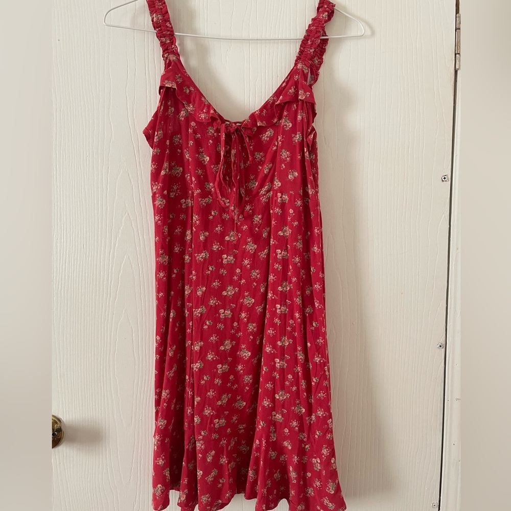 Red Floral dress